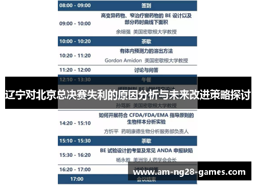 辽宁对北京总决赛失利的原因分析与未来改进策略探讨 辽宁对北京总决赛失利的原因分析与未来改进策略探讨