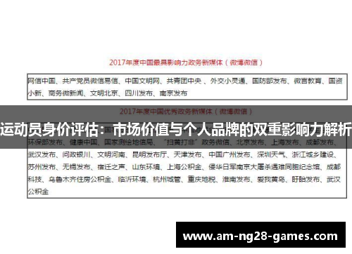 运动员身价评估：市场价值与个人品牌的双重影响力解析